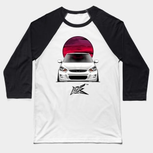 hyundai accent stanced white Baseball T-Shirt